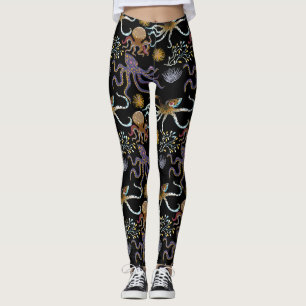 Aquatic animals pattern   ocean underwater life 29 leggings