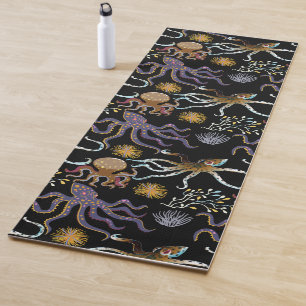 Aquatic animals pattern   ocean underwater life 29 yoga mat