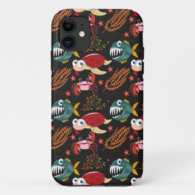 Aquatic animals pattern | ocean underwater life 30 Case-Mate iPhone case (Back)