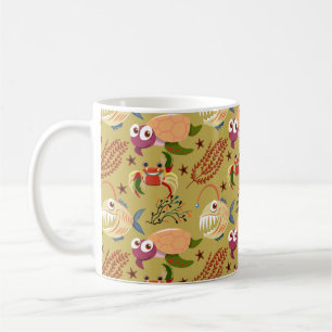 Aquatic animals pattern   ocean underwater life 31 coffee mug