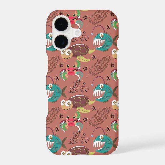 Aquatic animals pattern | ocean underwater life 35 (Back)