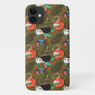 Aquatic animals pattern   ocean underwater life 36 iPhone 11 case
