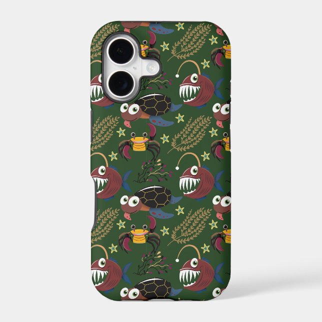 Aquatic animals pattern | ocean underwater life 38 (Back)