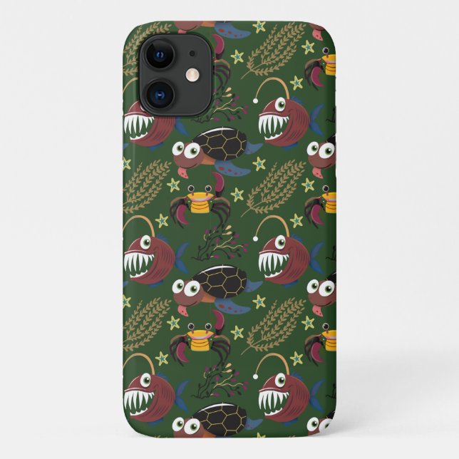 Aquatic animals pattern | ocean underwater life 38 Case-Mate iPhone case (Back)