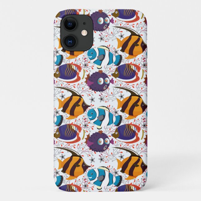 Aquatic animals pattern | ocean underwater life 44 Case-Mate iPhone case (Back)