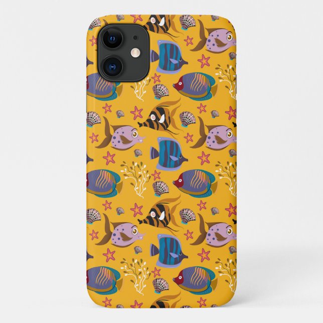 Aquatic animals pattern | ocean underwater life 6 Case-Mate iPhone case (Back)