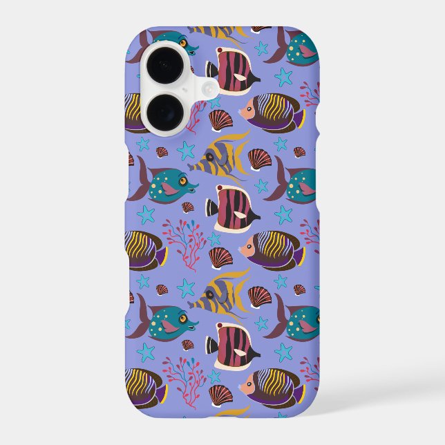 Aquatic animals pattern | ocean underwater life 8 (Back)