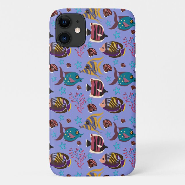 Aquatic animals pattern | ocean underwater life 8 Case-Mate iPhone case (Back)