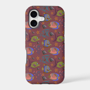 Aquatic animals pattern ocean underwater life 9