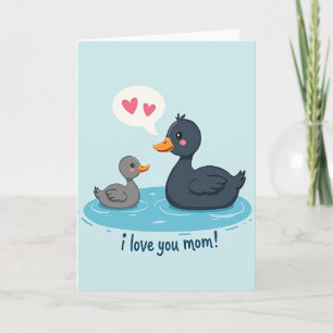 Aquatic Birds Mom Love Card
