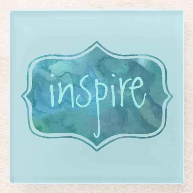 Aquatic Blues Inspire Coaster (Front)