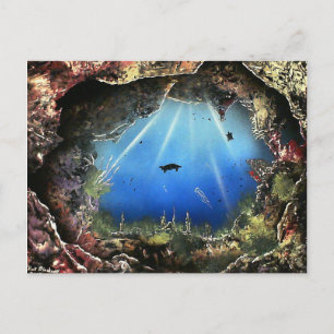 Aquatic Cave Postcard