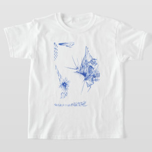 Aquatic Colourful Abstract Tribal Tattoo Art T-Shirt