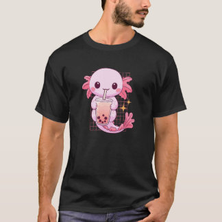 Aquatic Creature Drinking Boba Tea Kawaii Cute Fun T-Shirt