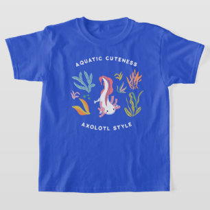 Aquatic Cuteness Axolotl T-Shirt