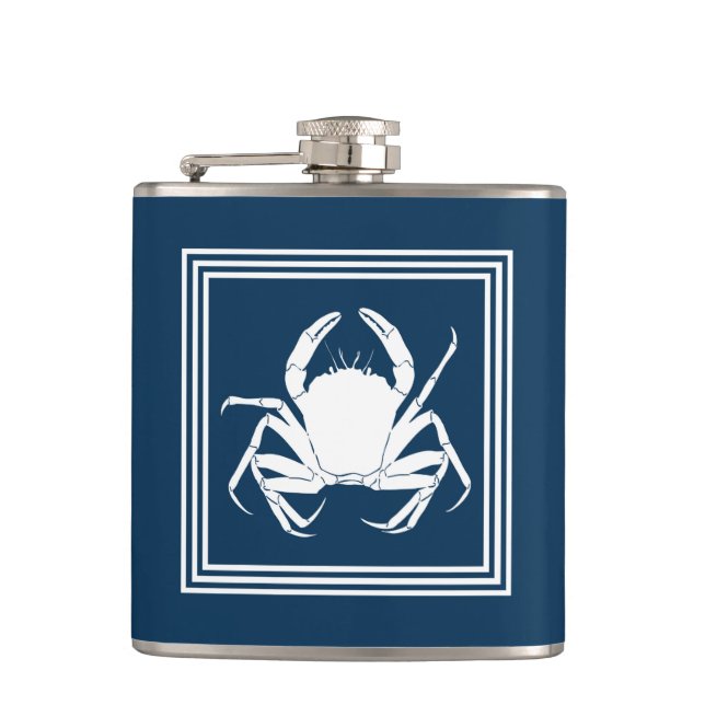 Aquatic design hip flask (Front)