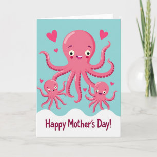 Aquatic Family Mothers Day Card