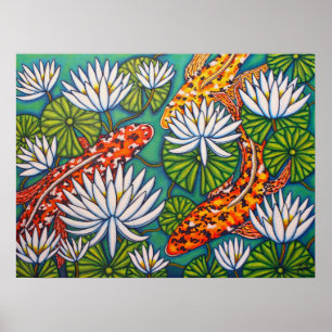 Aquatic Jewels Poster Print by Lisa Lorenz
