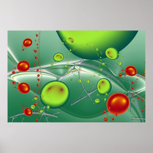 Aquatic landscape. poster (Front)