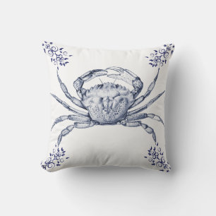 Aquatic Life Delftware ~ Green Crab Cushions