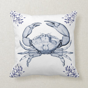 Aquatic Life Delftware ~ Stone Crab Cushions