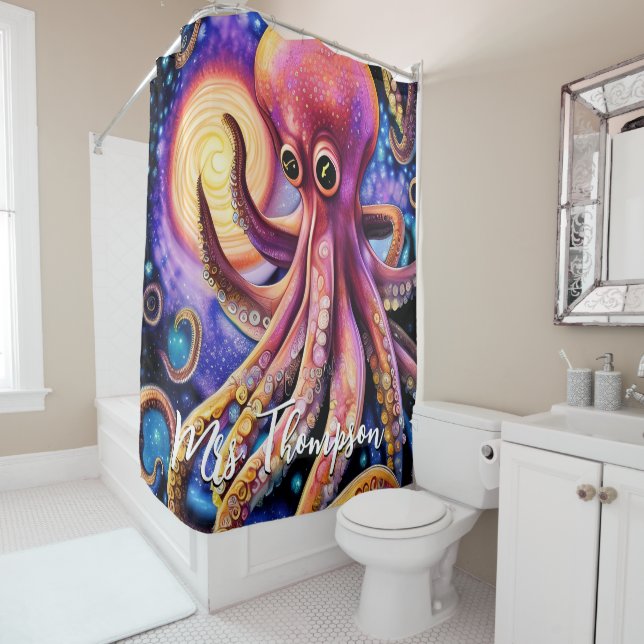 Aquatic Octopus Kraken Tentacles Personalized Name (In Situ)