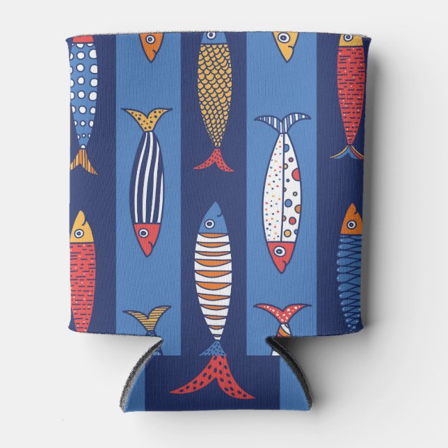 Aquatic Playtime: Kids' Fish Fantasy Can Cooler (Front)