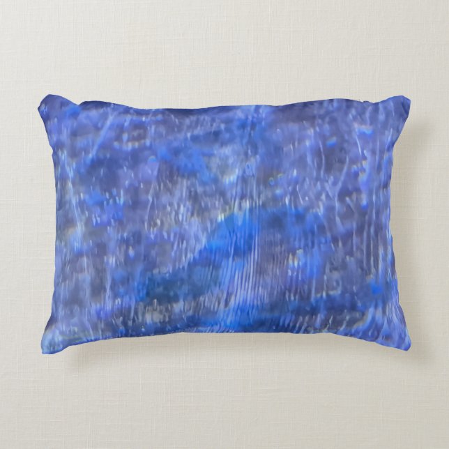 Aquatic Rock Pattern Accent Pillow (Front)