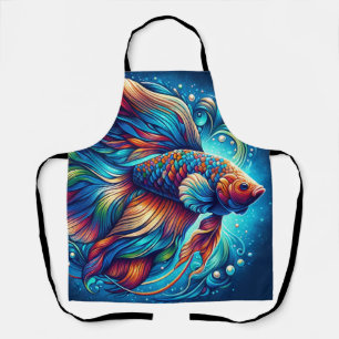 Aquatic Serenade Tropical Fish Apron