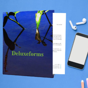 Aquatic Silhouette Cloud Binder