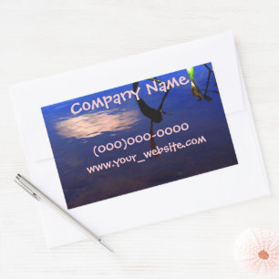 Aquatic Silhouette Cloud Sticker