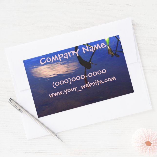 Aquatic Silhouette Cloud Sticker (Envelope)