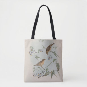 Aquatic Warbler by John Gould Tote Bag