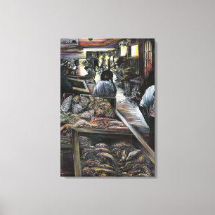 Aquatic Yet Kissed With Desert Wind Jerusalem Canvas Print