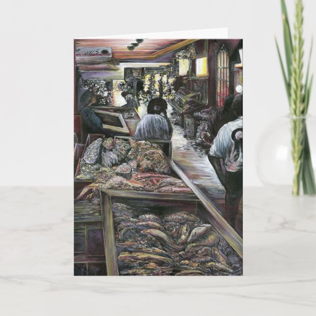 Aquatic Yet Kissed With Desert Wind Jerusalem Gree Card (Front)