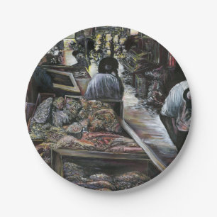 Aquatic, yet kissed with Desert Wind, Jerusalem Paper Plate