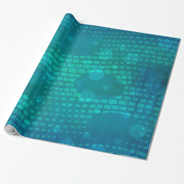 Aquatica 3D Whimsey Baby Shower Matching Wrapping Paper (Unrolled)