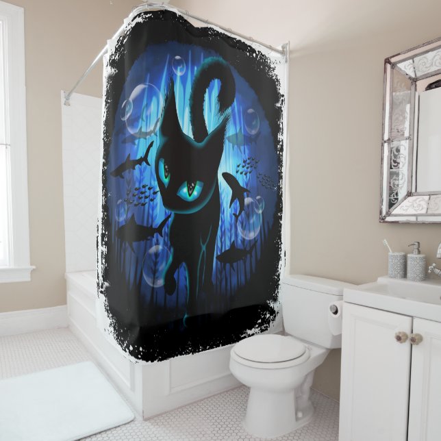 Aquaticat - Surreal Cat in Deep Ocean Fantasy (In Situ)