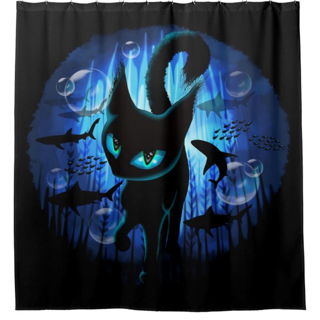 Aquaticat - Surreal Cat in Deep Ocean Fantasy (Front)
