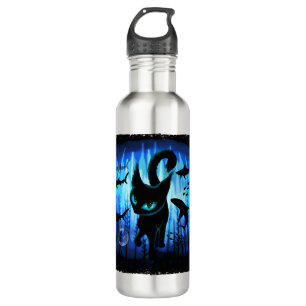 Aquaticat - Surreal Cat in Deep Ocean Fantasy 710 Ml Water Bottle