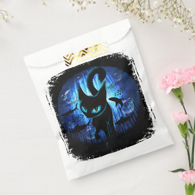 Aquaticat - Surreal Cat in Deep Ocean Fantasy Favour Bag (Sealed)