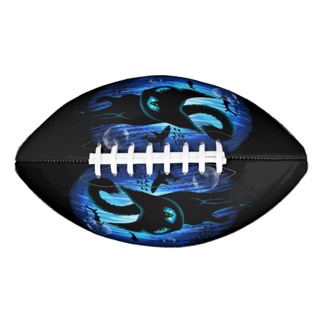 Aquaticat - Surreal Cat in Deep Ocean Fantasy Football (Front)