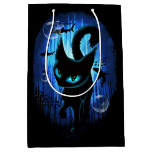 Aquaticat - Surreal Cat in Deep Ocean Fantasy Medium Gift Bag