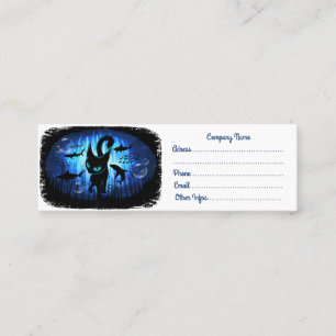 Aquaticat - Surreal Cat in Deep Ocean Fantasy Mini Business Card