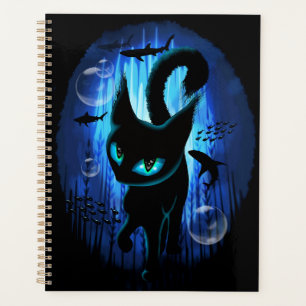 Aquaticat - Surreal Cat in Deep Ocean Fantasy Planner