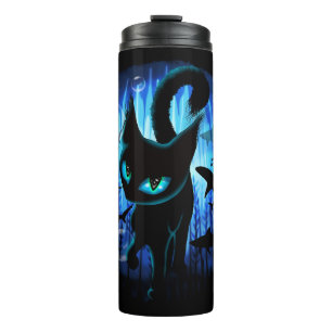 Aquaticat - Surreal Cat in Deep Ocean Fantasy Thermal Tumbler