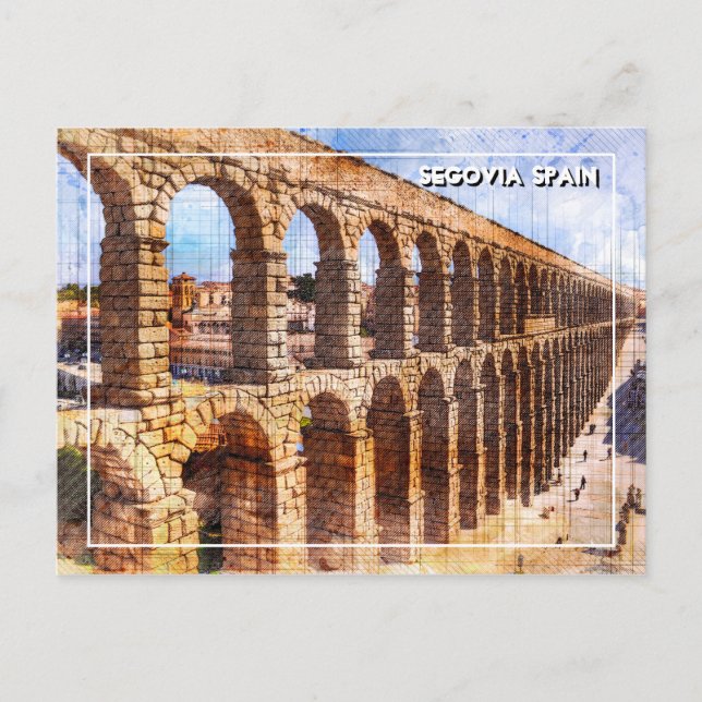 Aqueduc romain, Ségovie. Espagne. Carte postale (Devant)