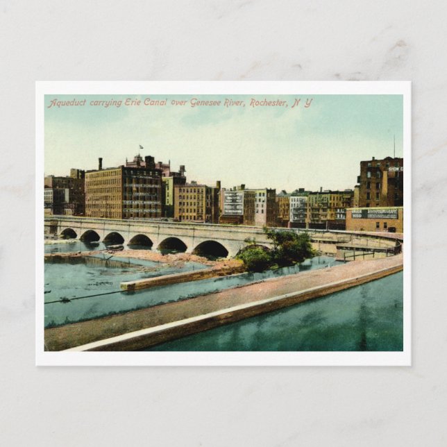 Aqueduct, Rochester, NY Vintage Postcard (Front)