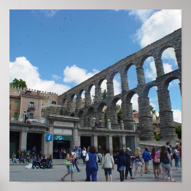 Aqueduct, Segovia, Spain Poster (Front)