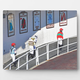 Aqueduct's Top Jockeys heading to the Paddock Plaque